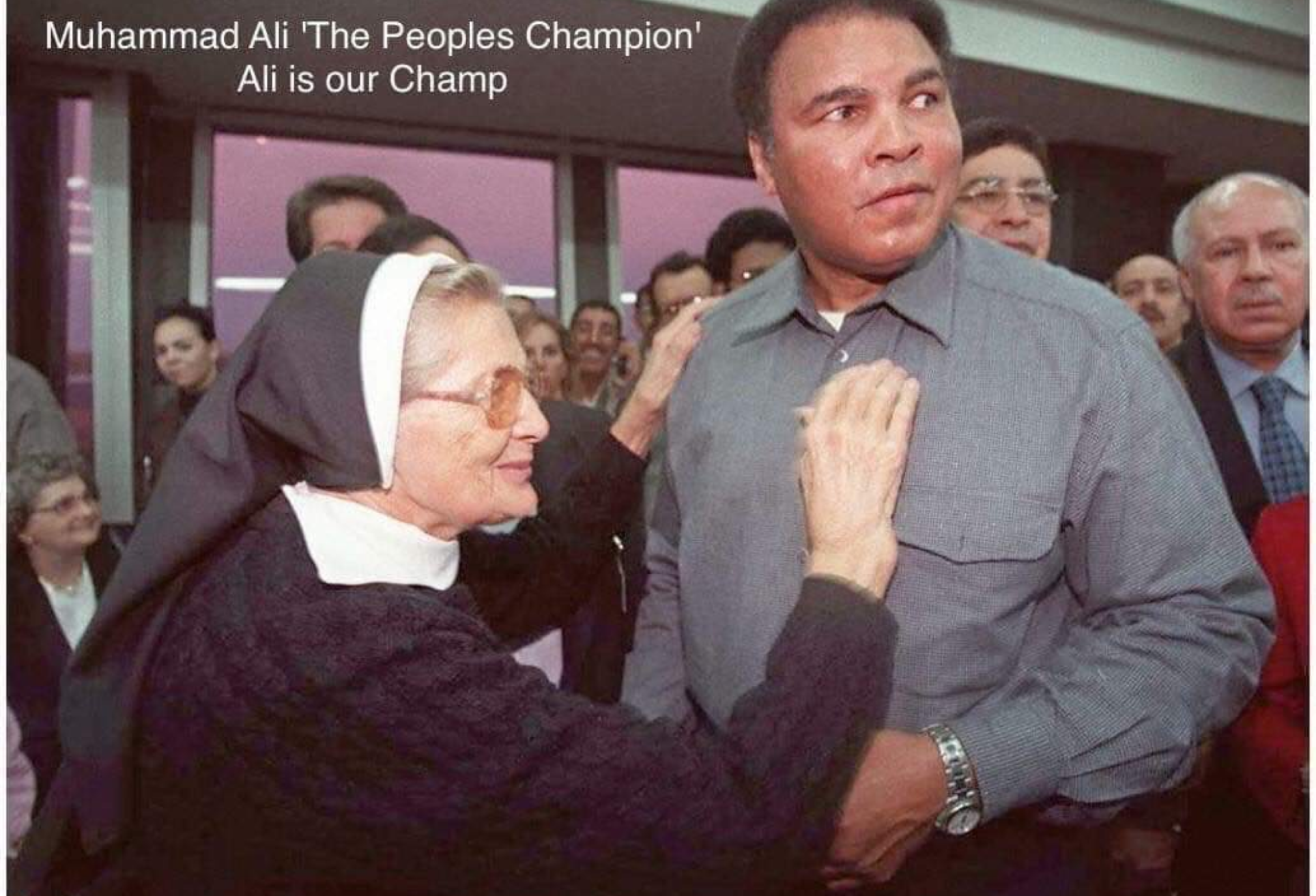 Ali Donating to Church